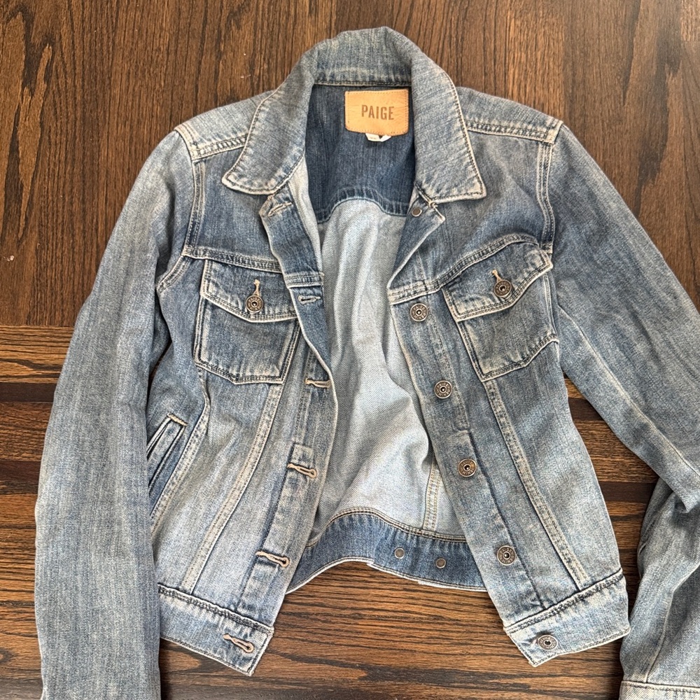 PAIGE Faded Blue Jean Jacket
